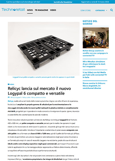 Relicyc rassegna stampa 2026