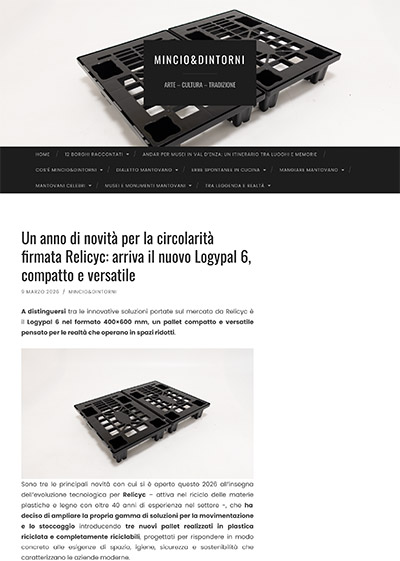 Relicyc rassegna stampa 2026