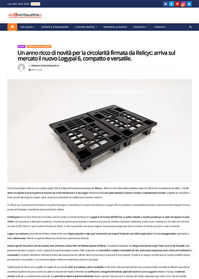 Relicyc rassegna stampa 2026