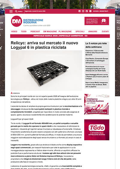 Relicyc rassegna stampa 2026